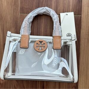 Tory Burch Ella Nylon Clear Mini Tote